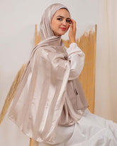 Satin chiffon scarf